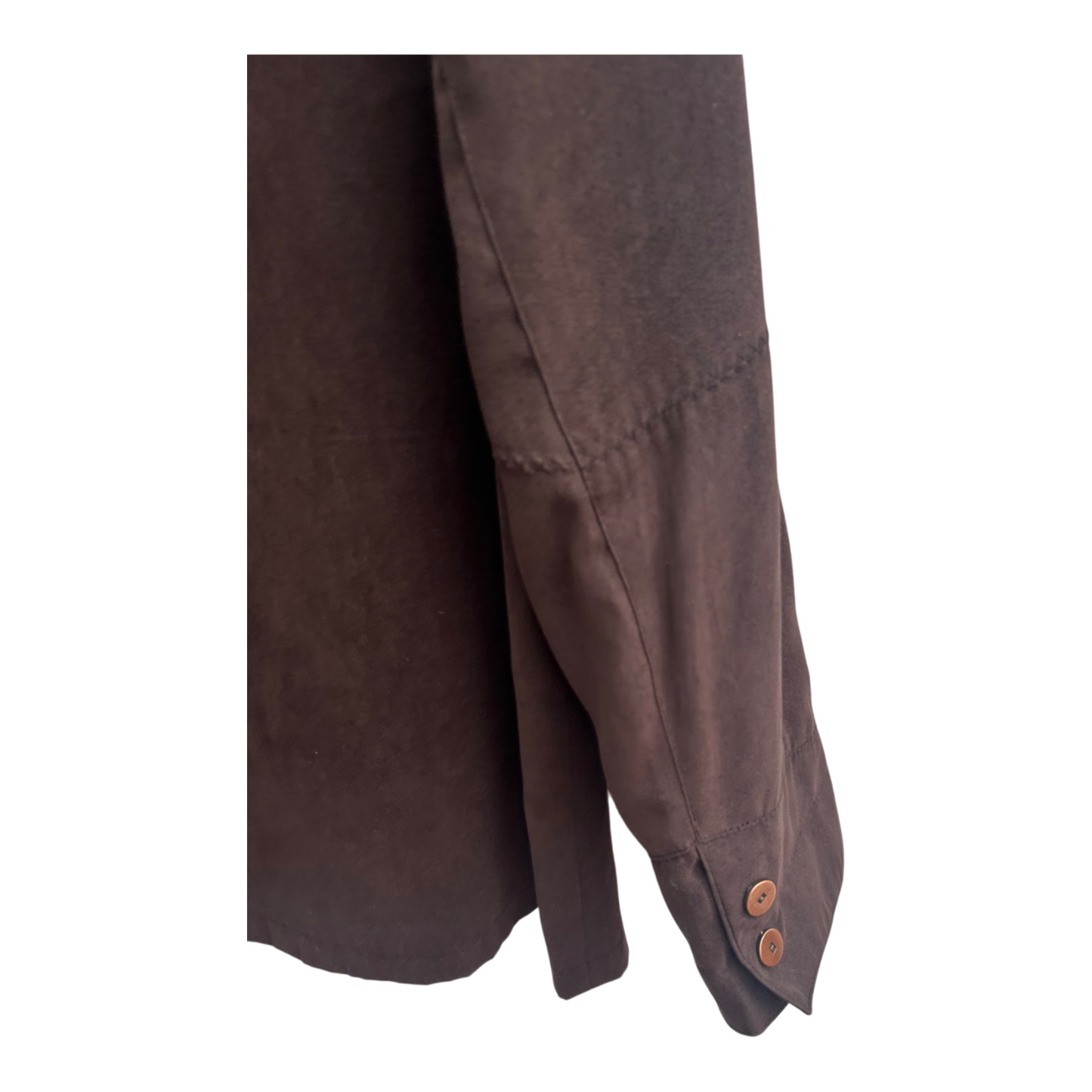 Damen Hemdjacke Braun Vintage Blusenjacke Gr 42 Übergangsjacke Retro Style