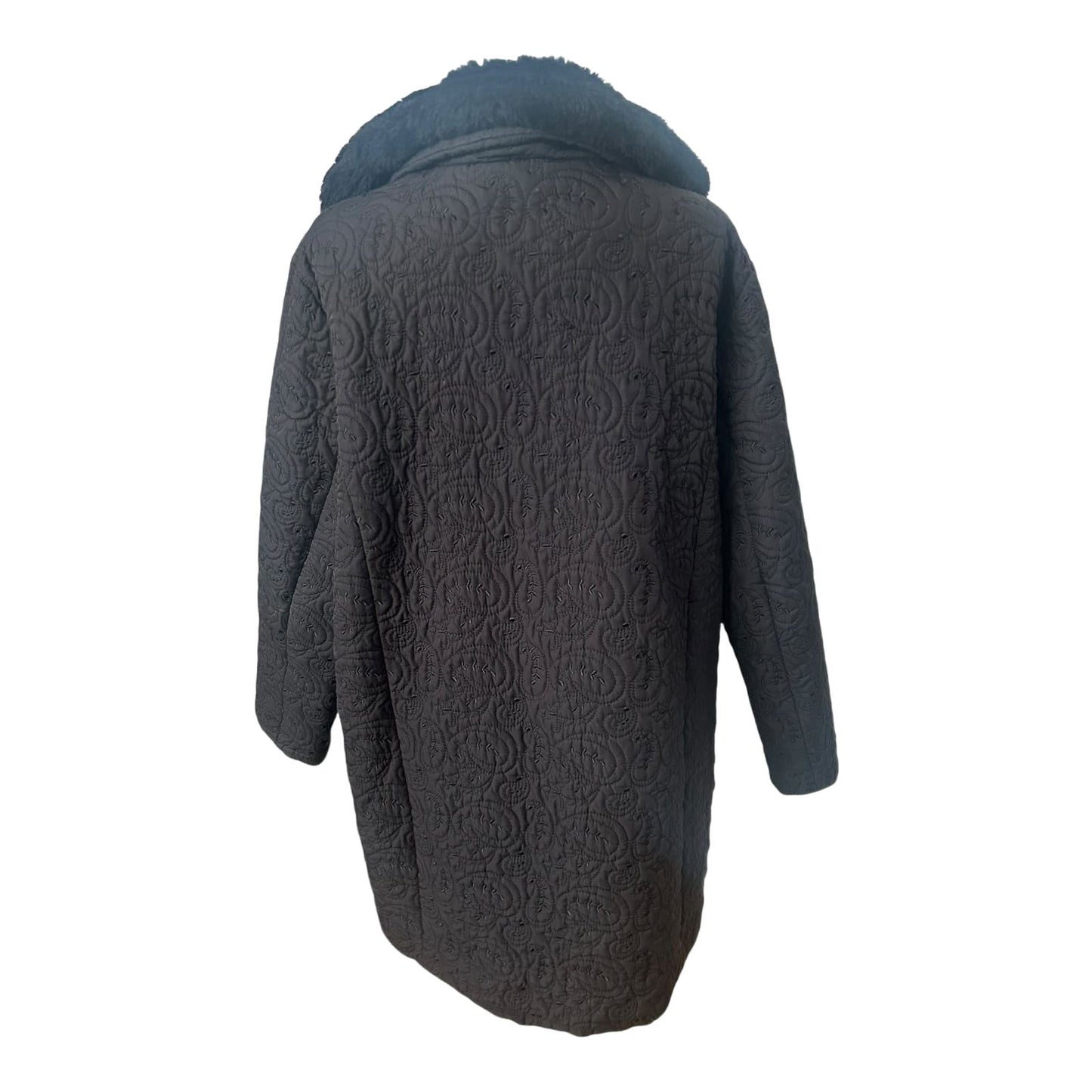 Damen Steppjacke Schwarz Größe 46 Gefüttert Elegant Übergangsjacke