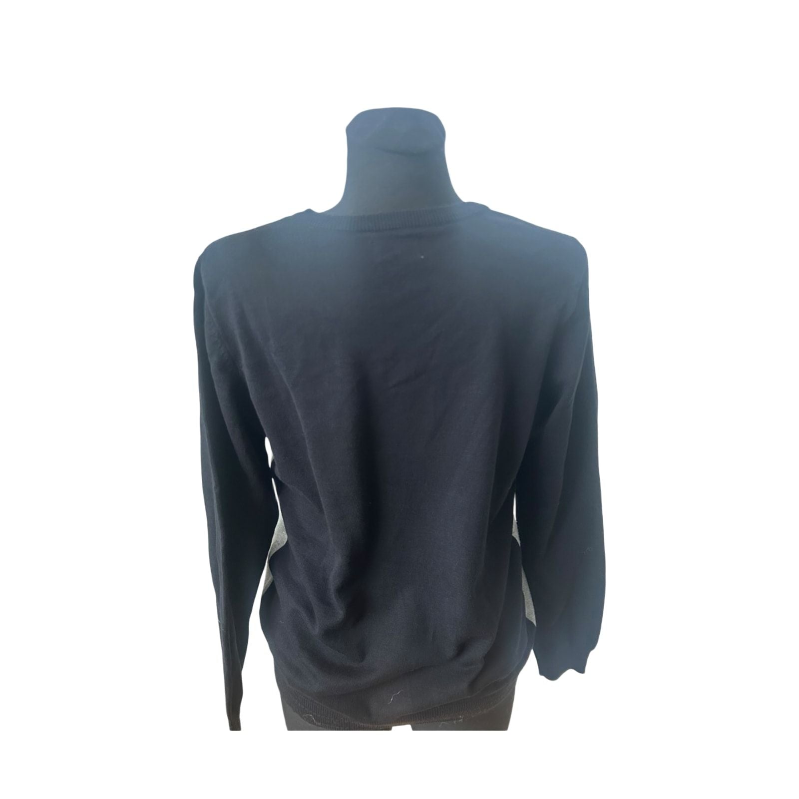 Pure Fashion Damen Pullover Gr 42 Grau Baumwolle Fuchs Motiv Langarm