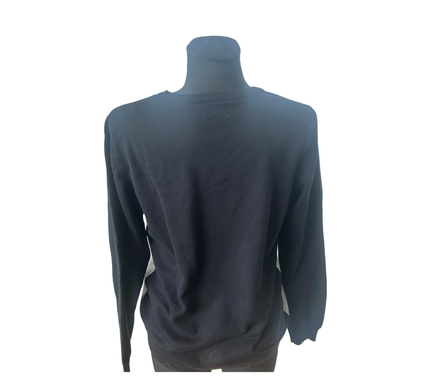 Pure Fashion Damen Pullover Gr 42 Grau Baumwolle Fuchs Motiv Langarm