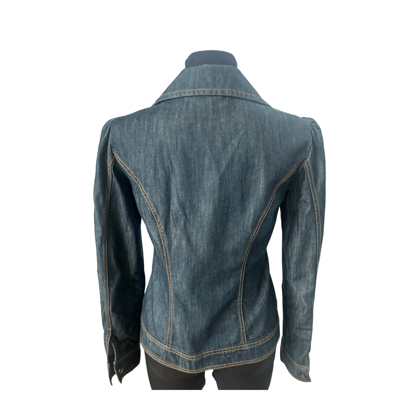 Second Hand Liebe Jeansjacke Damen Gr S Blau Baumwolle Tailliert Klassisch