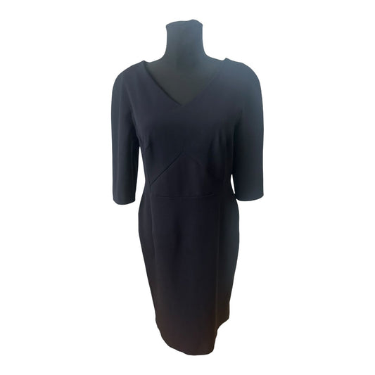 AWAMA Damen Etuikleid Gr L Dunkelblau Stretch Elegant Business