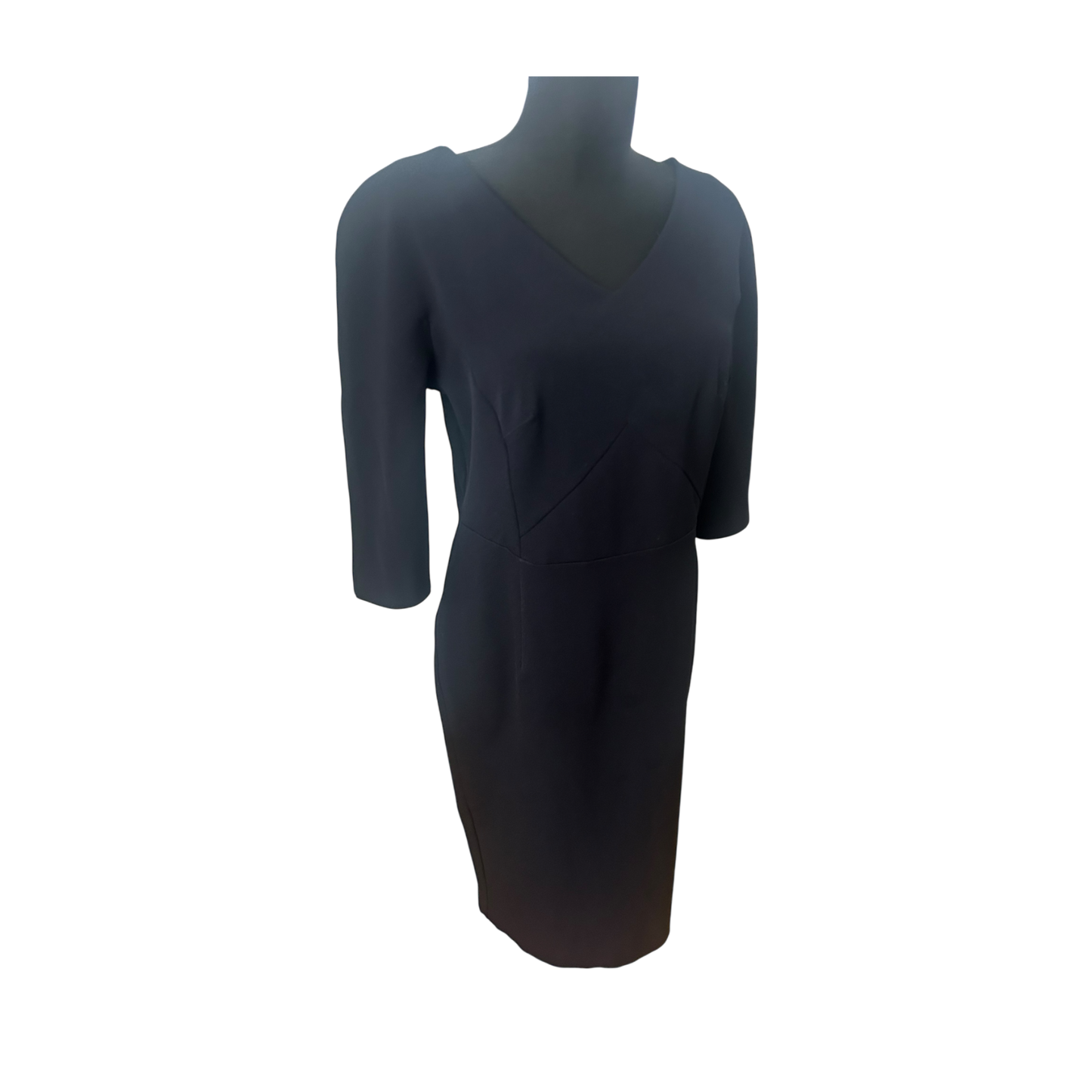 AWAMA Damen Etuikleid Gr L Dunkelblau Stretch Elegant Business