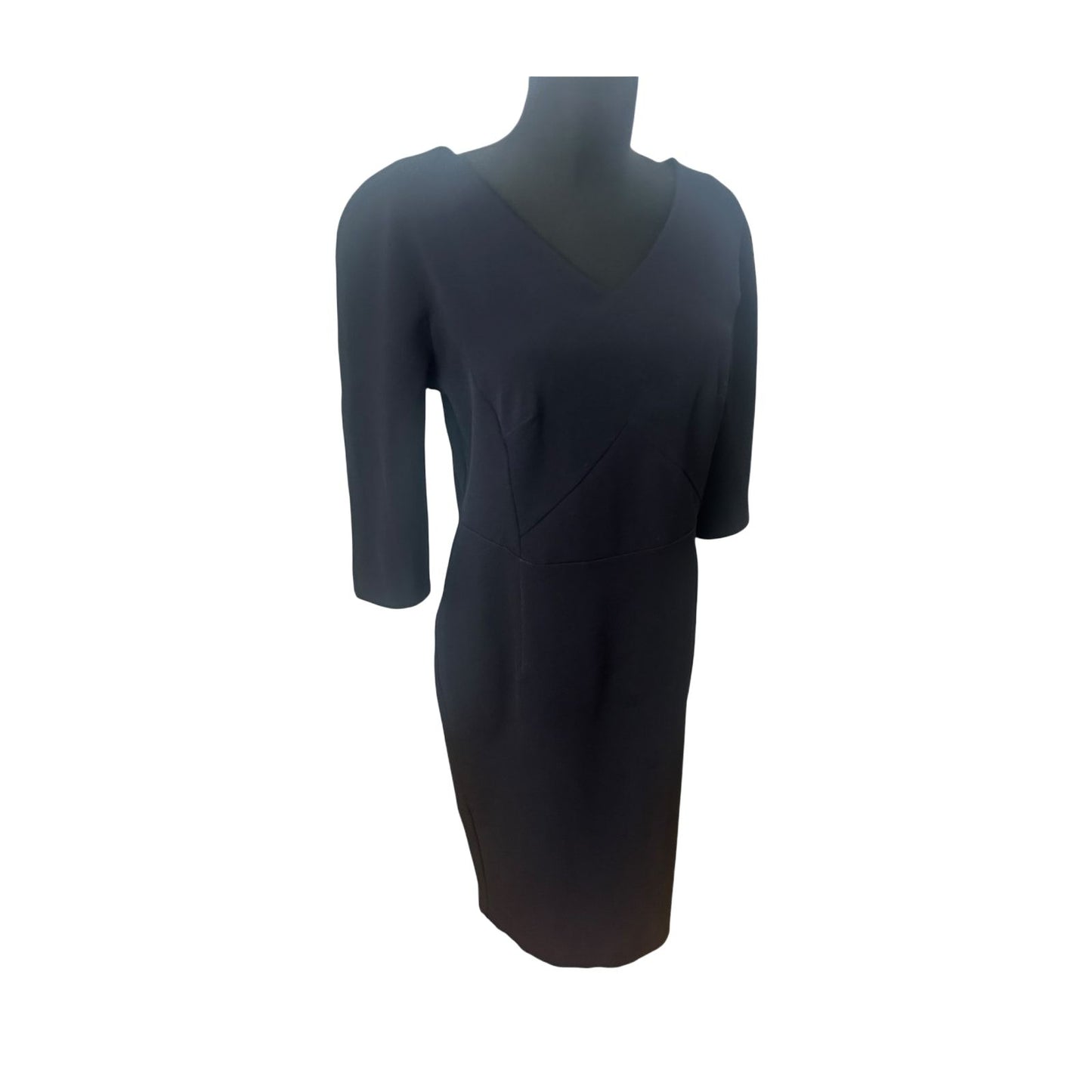 AWAMA Damen Etuikleid Gr L Dunkelblau Stretch Elegant Business