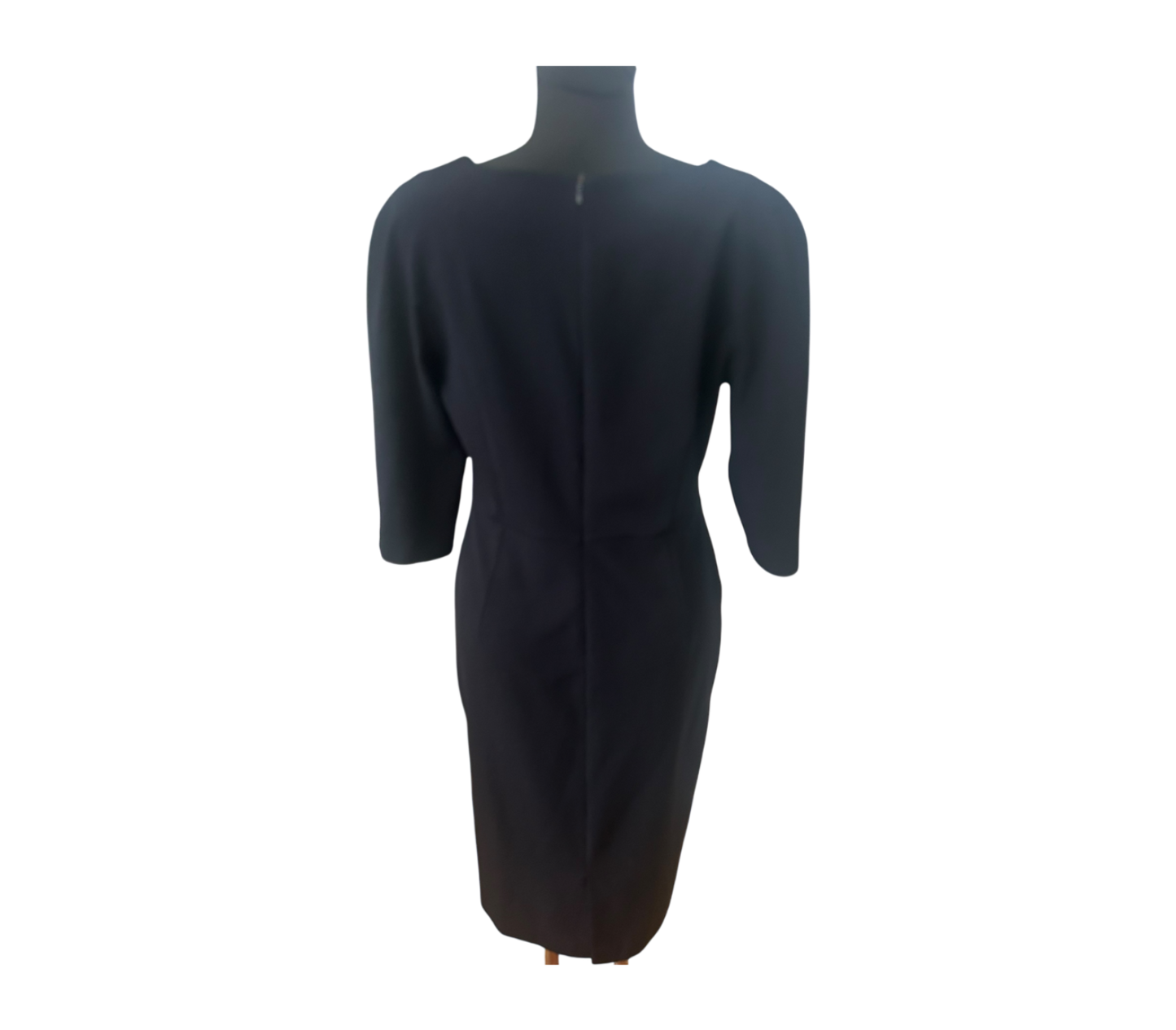 AWAMA Damen Etuikleid Gr L Dunkelblau Stretch Elegant Business