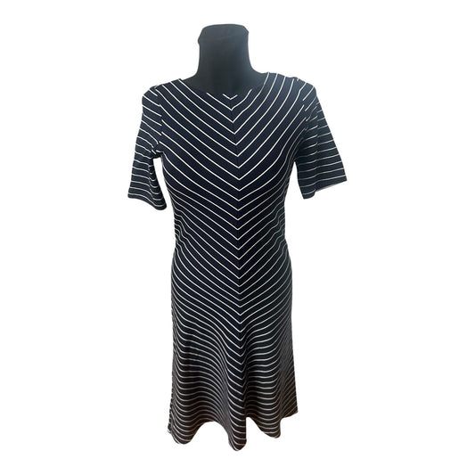 Bonita Damen Kleid Gr S Dunkelblau Weiß Gestreift Viskose Stretch Elegant