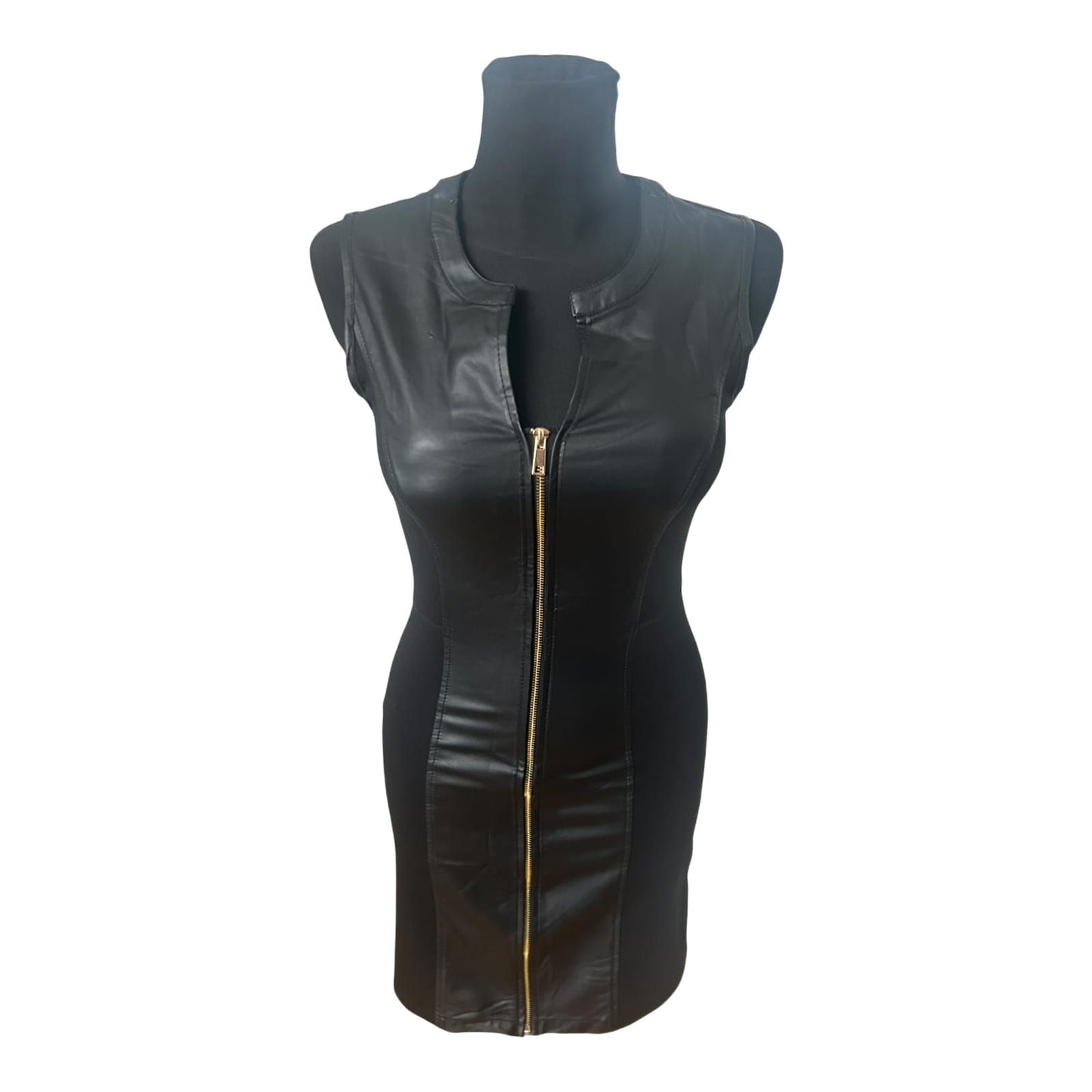 Colloseum Kleid Damen Schwarz Ärmellos Bleistiftkleid Reißverschluss Elegant