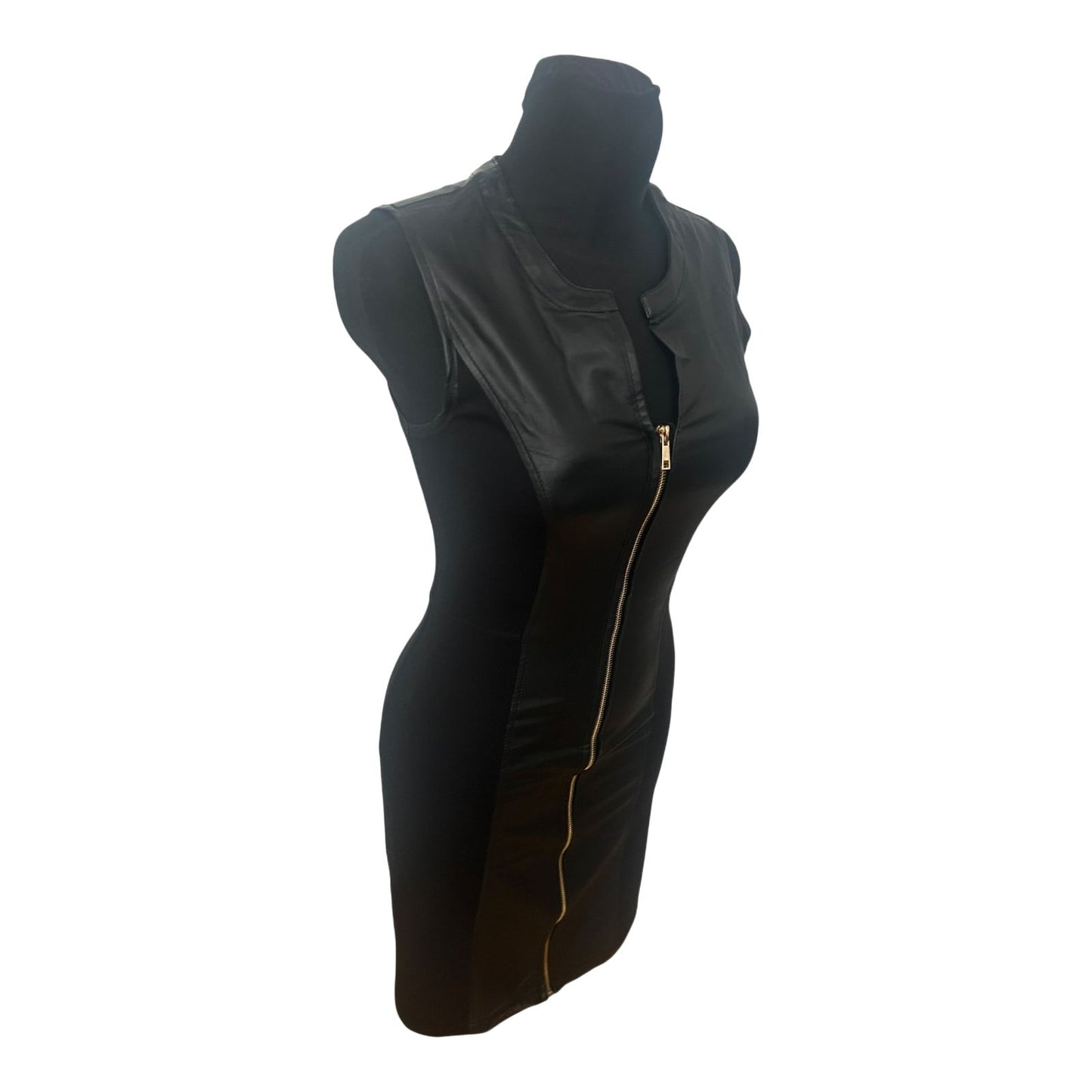 Colloseum Kleid Damen Schwarz Ärmellos Bleistiftkleid Reißverschluss Elegant