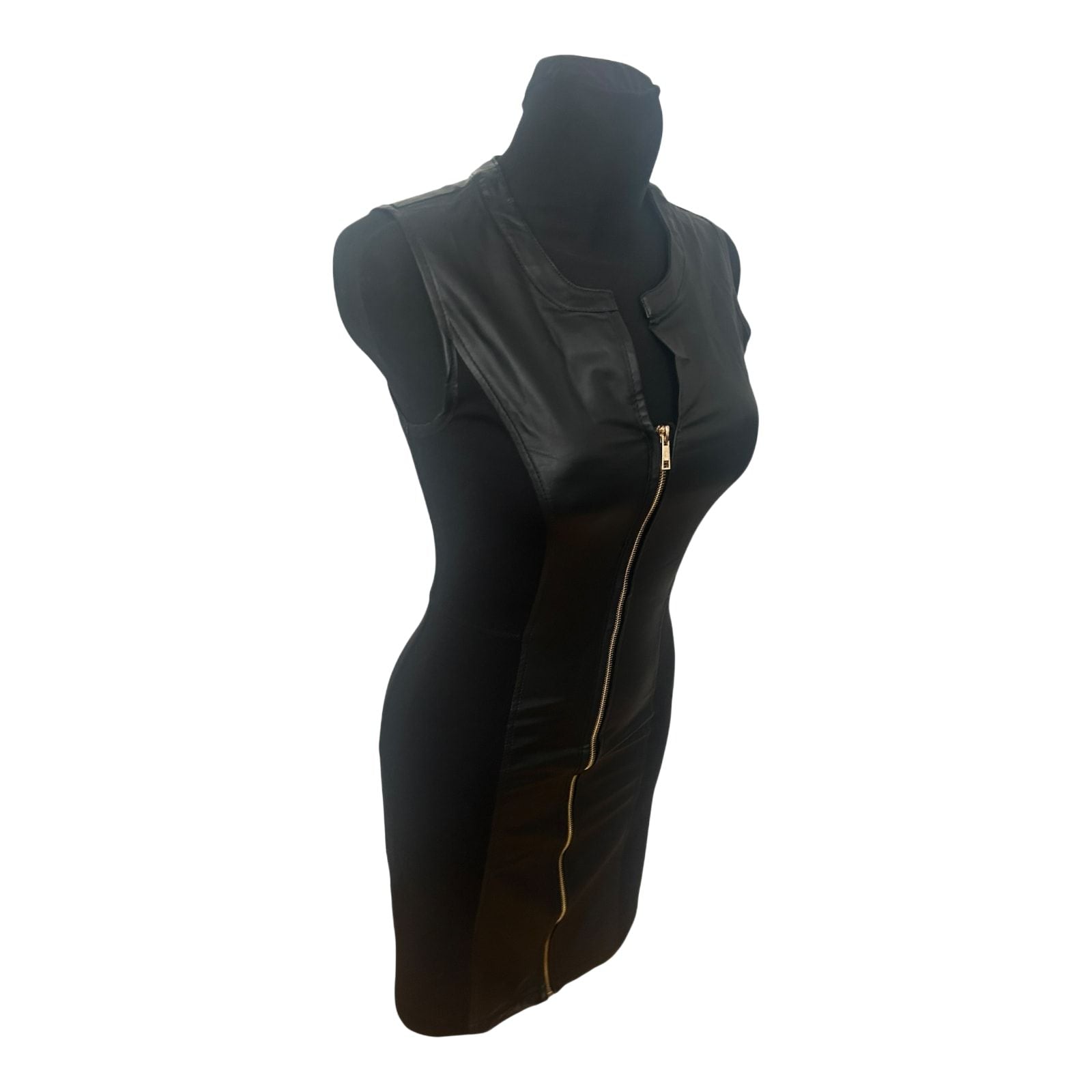 Colloseum Kleid Damen Schwarz Ärmellos Bleistiftkleid Reißverschluss Elegant