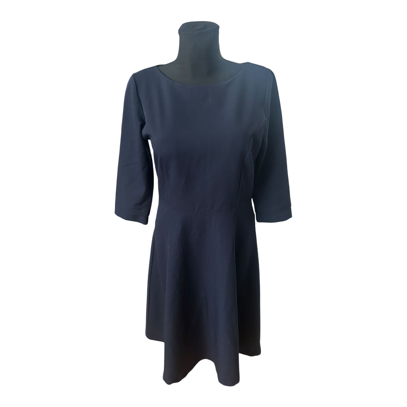 Quiro Damen Etuikleid Gr 42 Dunkelblau Stretch Elegant Business (Kopie)