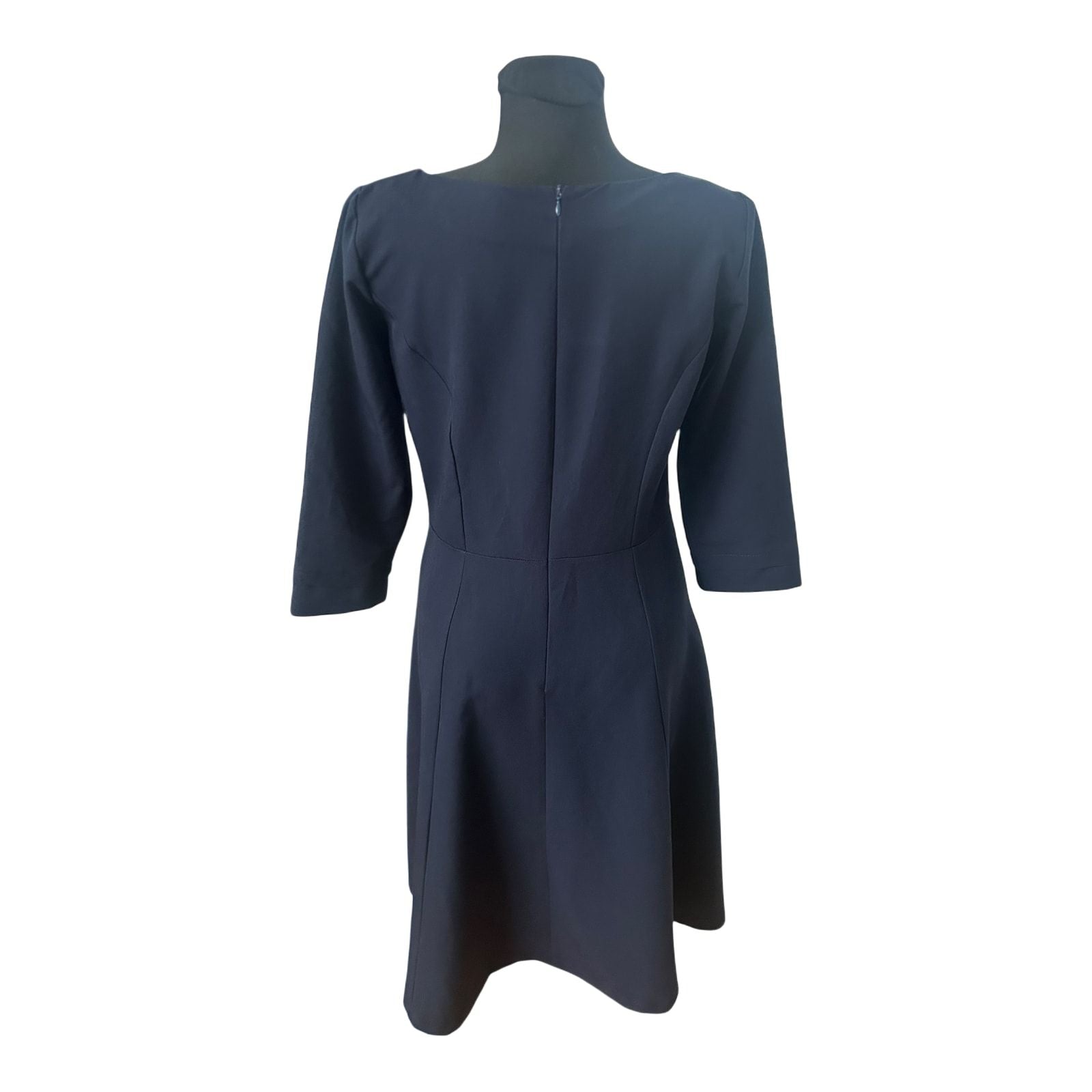 Quiro Damen Etuikleid Gr 42 Dunkelblau Stretch Elegant Business (Kopie)