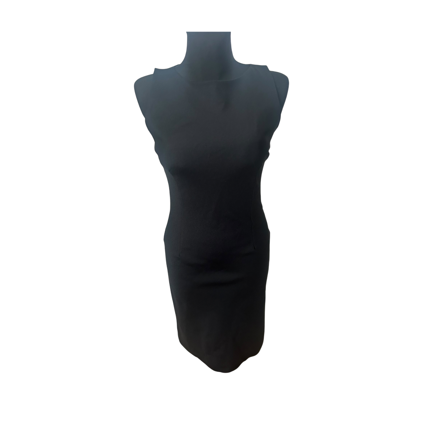 H&M Damen Kleid 36 Schwarz Elegant Etuikleid Ärmellos Cocktail Klassisch