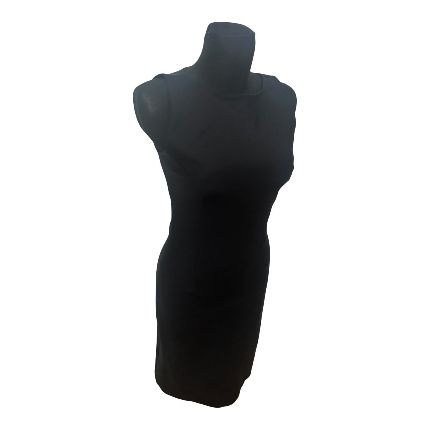 H&M Damen Kleid 36 Schwarz Elegant Etuikleid Ärmellos Cocktail Klassisch
