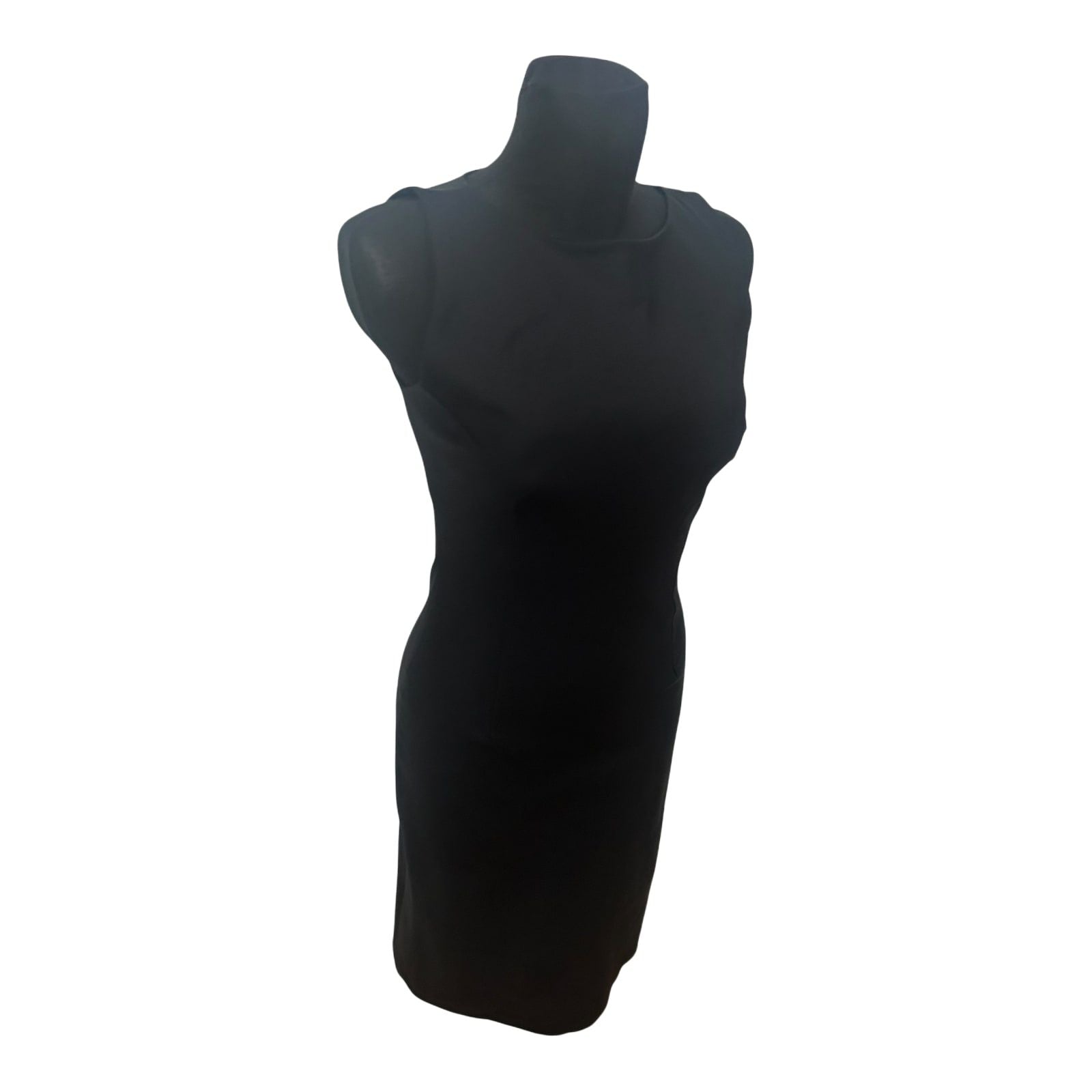 H&M Damen Kleid 36 Schwarz Elegant Etuikleid Ärmellos Cocktail Klassisch