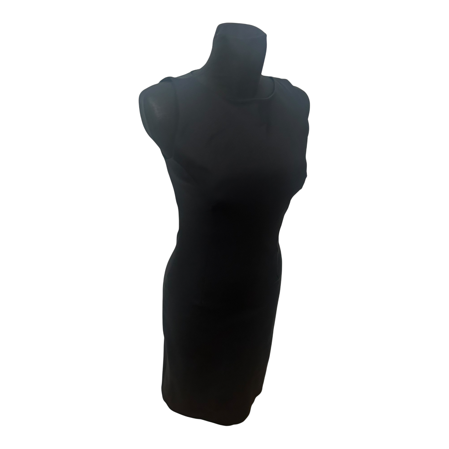 H&M Damen Kleid 36 Schwarz Elegant Etuikleid Ärmellos Cocktail Klassisch