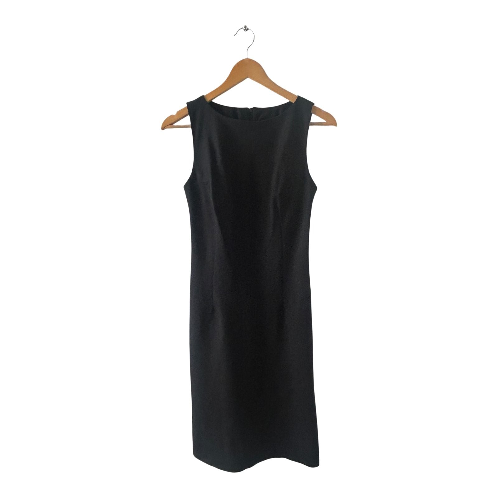 H&M Damen Kleid 36 Schwarz Elegant Etuikleid Ärmellos Cocktail Klassisch