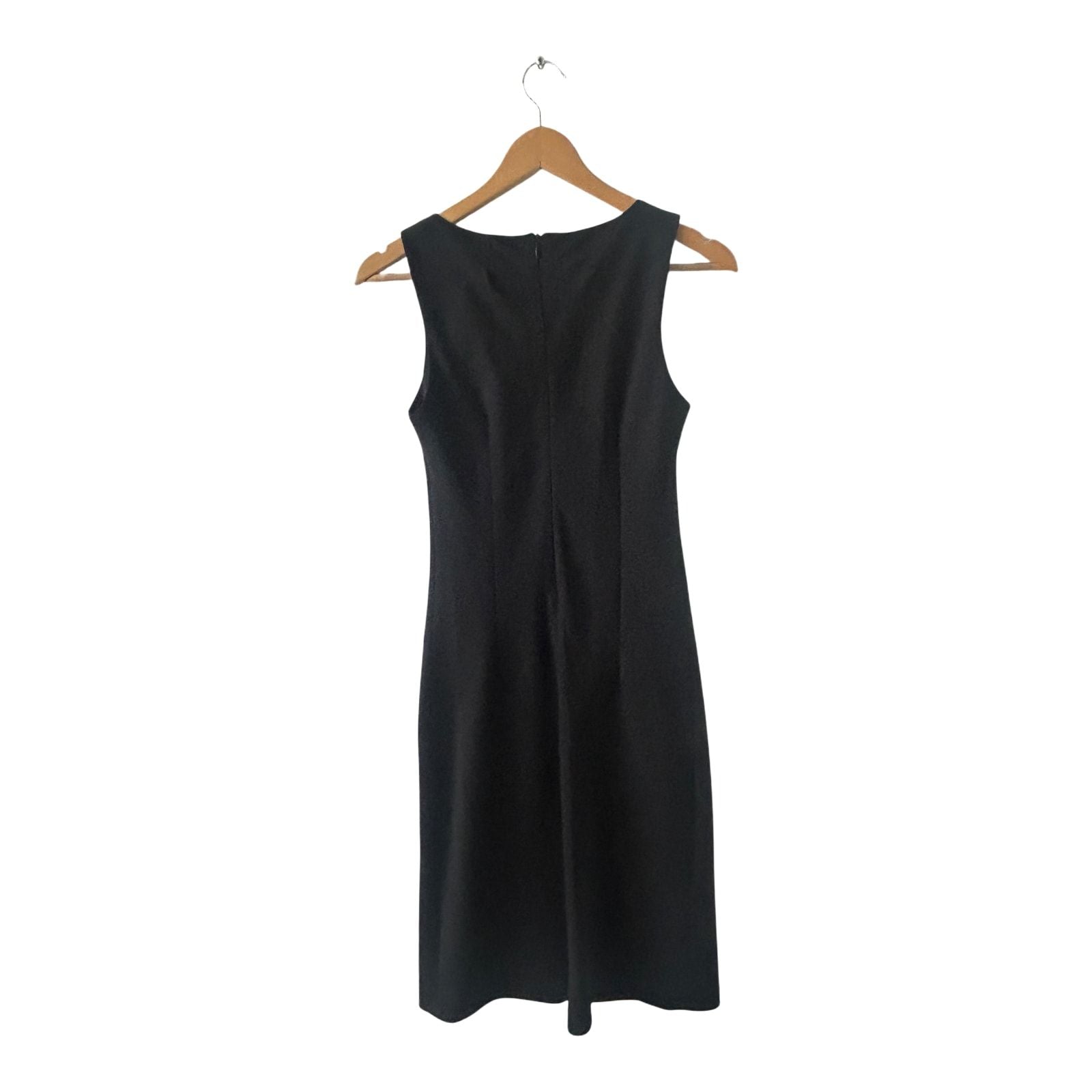 H&M Damen Kleid 36 Schwarz Elegant Etuikleid Ärmellos Cocktail Klassisch