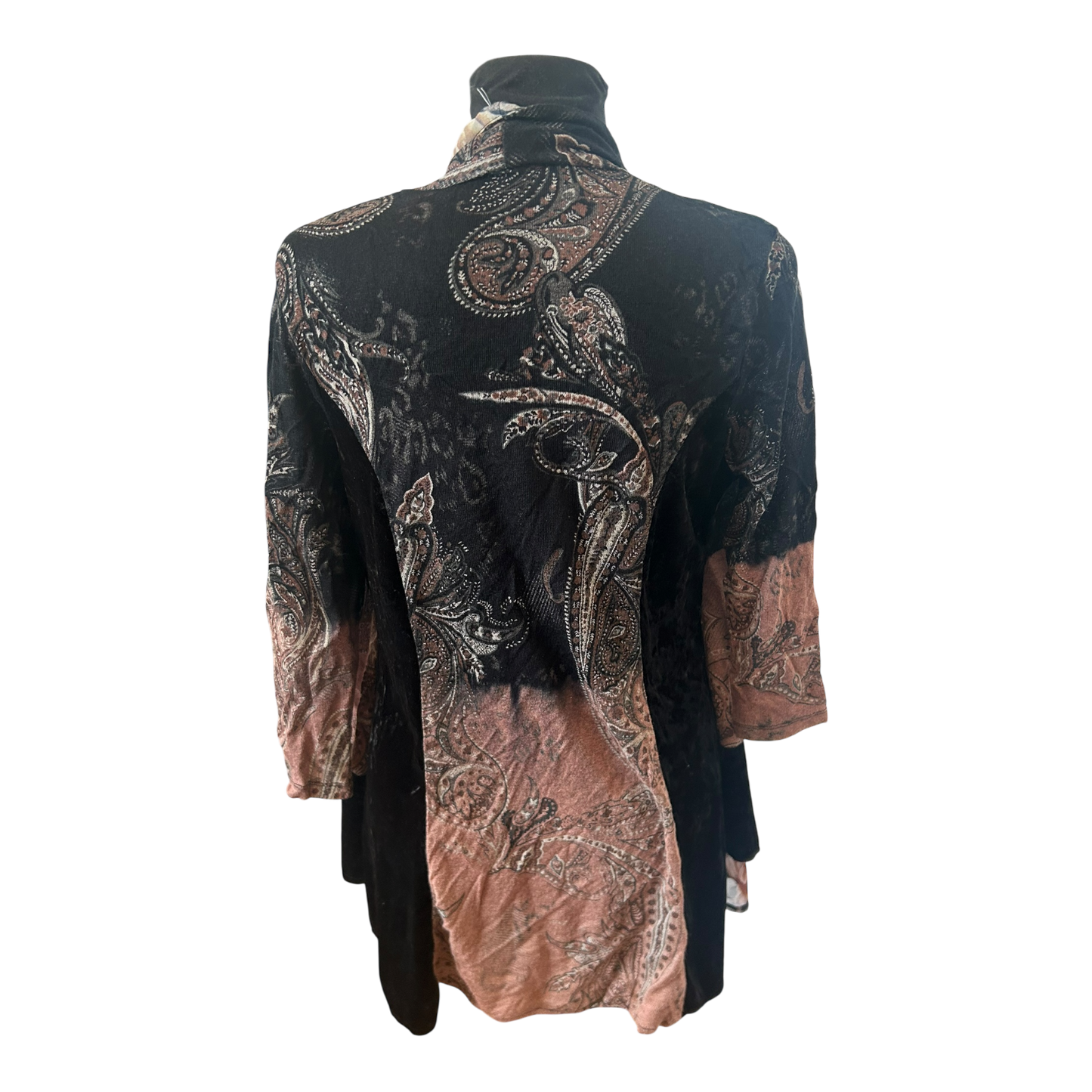 Jutta Leibried Damen Bluse Paisley Muster 3/4 Arm Mischgewebe Elegant