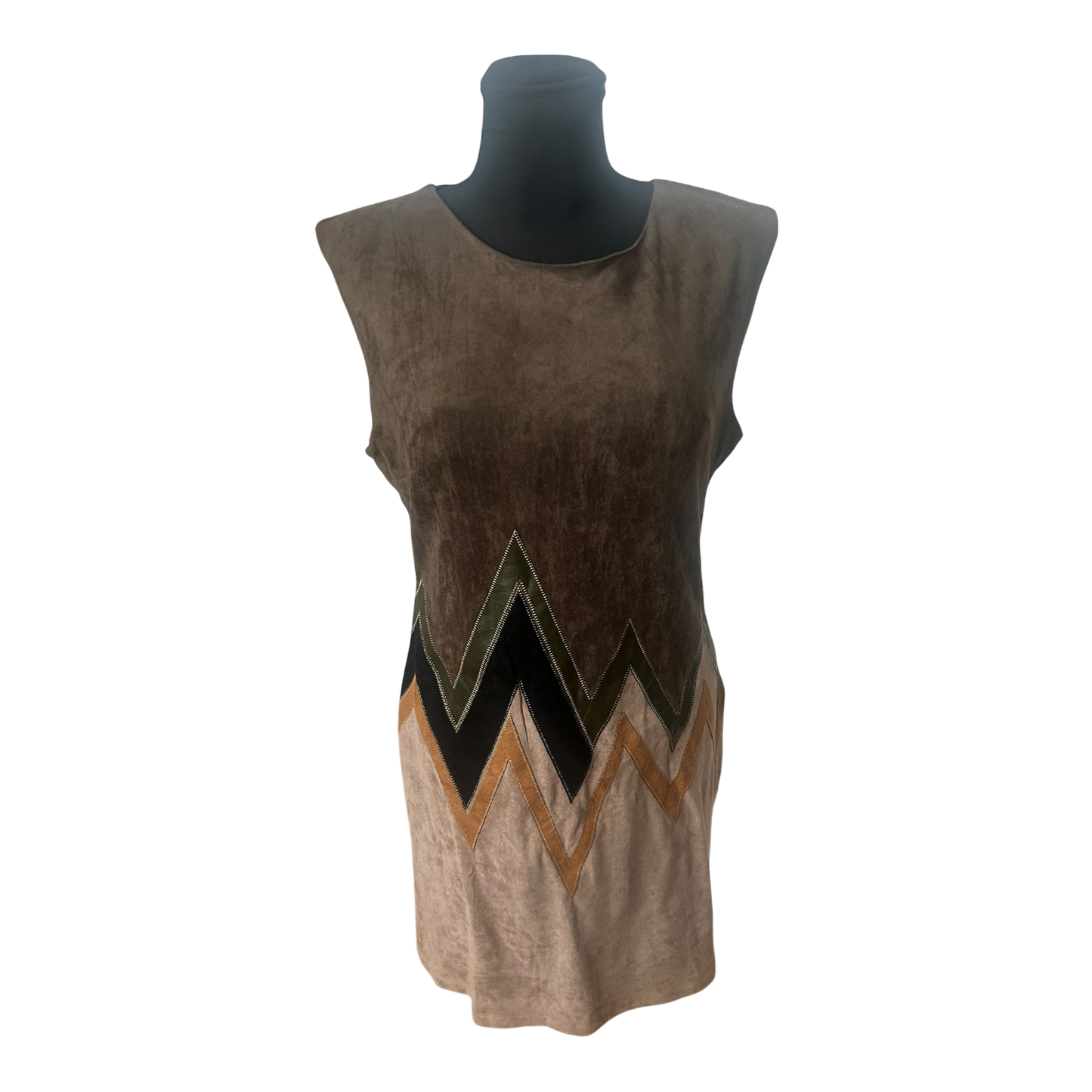 Stella Morgan Damenkleid Größe 40 Khaki Brauntöne ärmellos Cool elegant