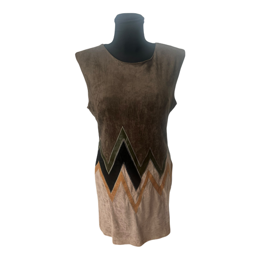 Stella Morgan Damenkleid Größe 40 Khaki Brauntöne ärmellos Cool elegant