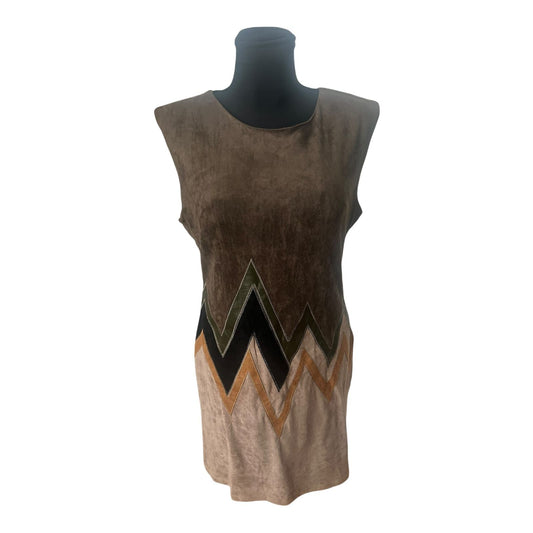 Stella Morgan Damenkleid Größe 40 Khaki Brauntöne ärmellos Cool elegant