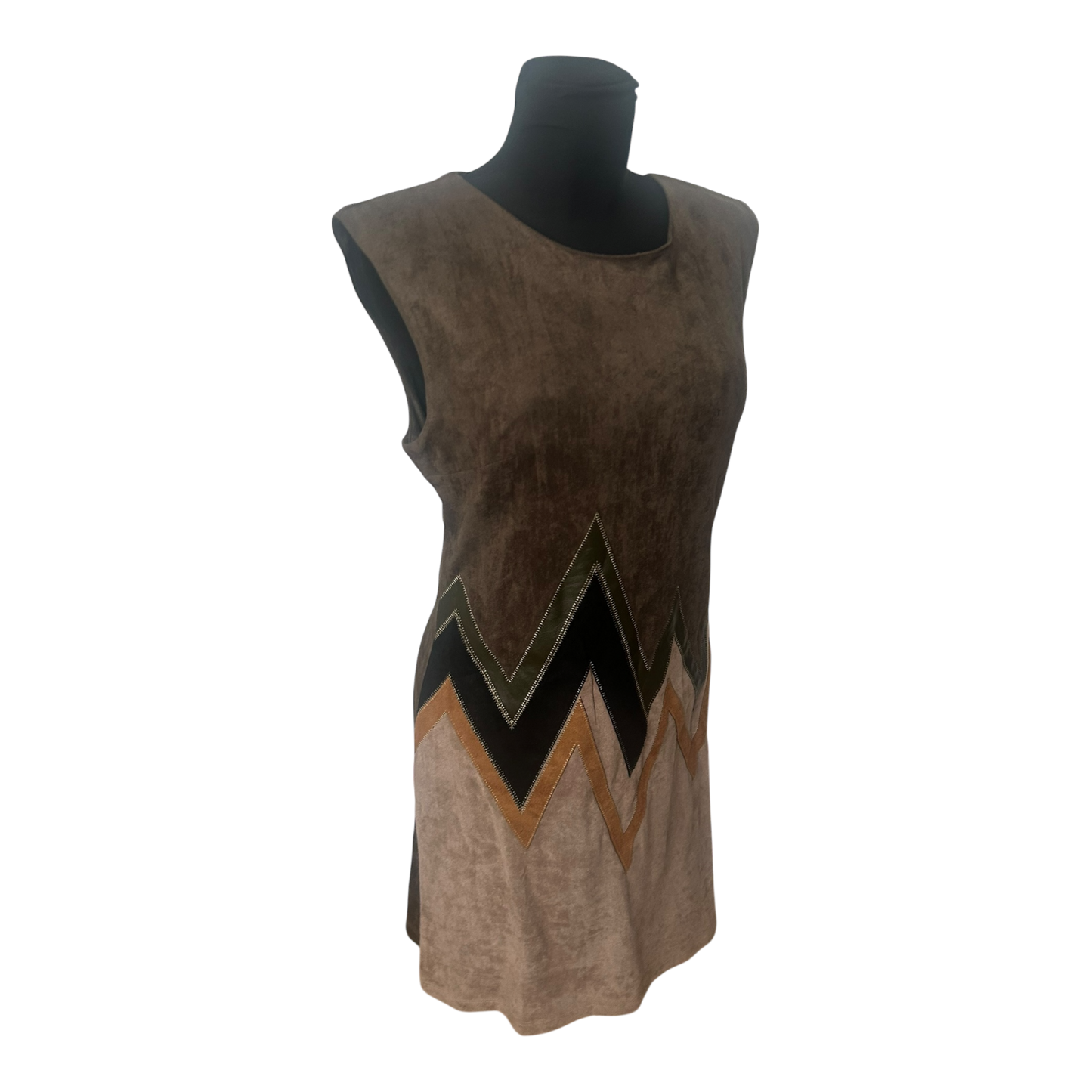 Stella Morgan Damenkleid Größe 40 Khaki Brauntöne ärmellos Cool elegant