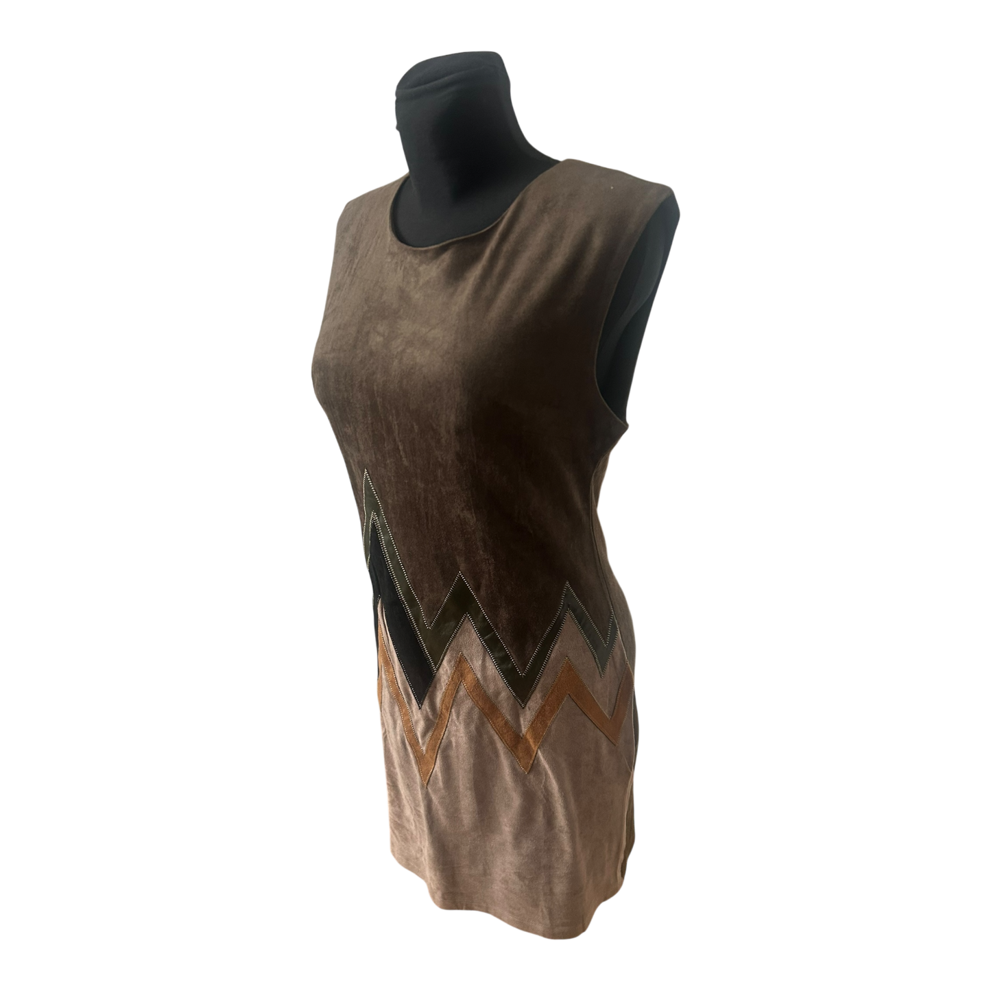 Stella Morgan Damenkleid Größe 40 Khaki Brauntöne ärmellos Cool elegant