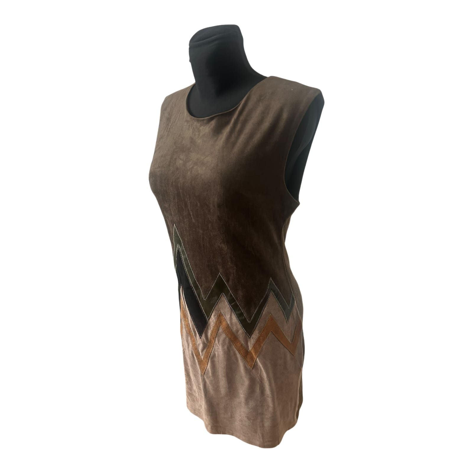 Stella Morgan Damenkleid Größe 40 Khaki Brauntöne ärmellos Cool elegant