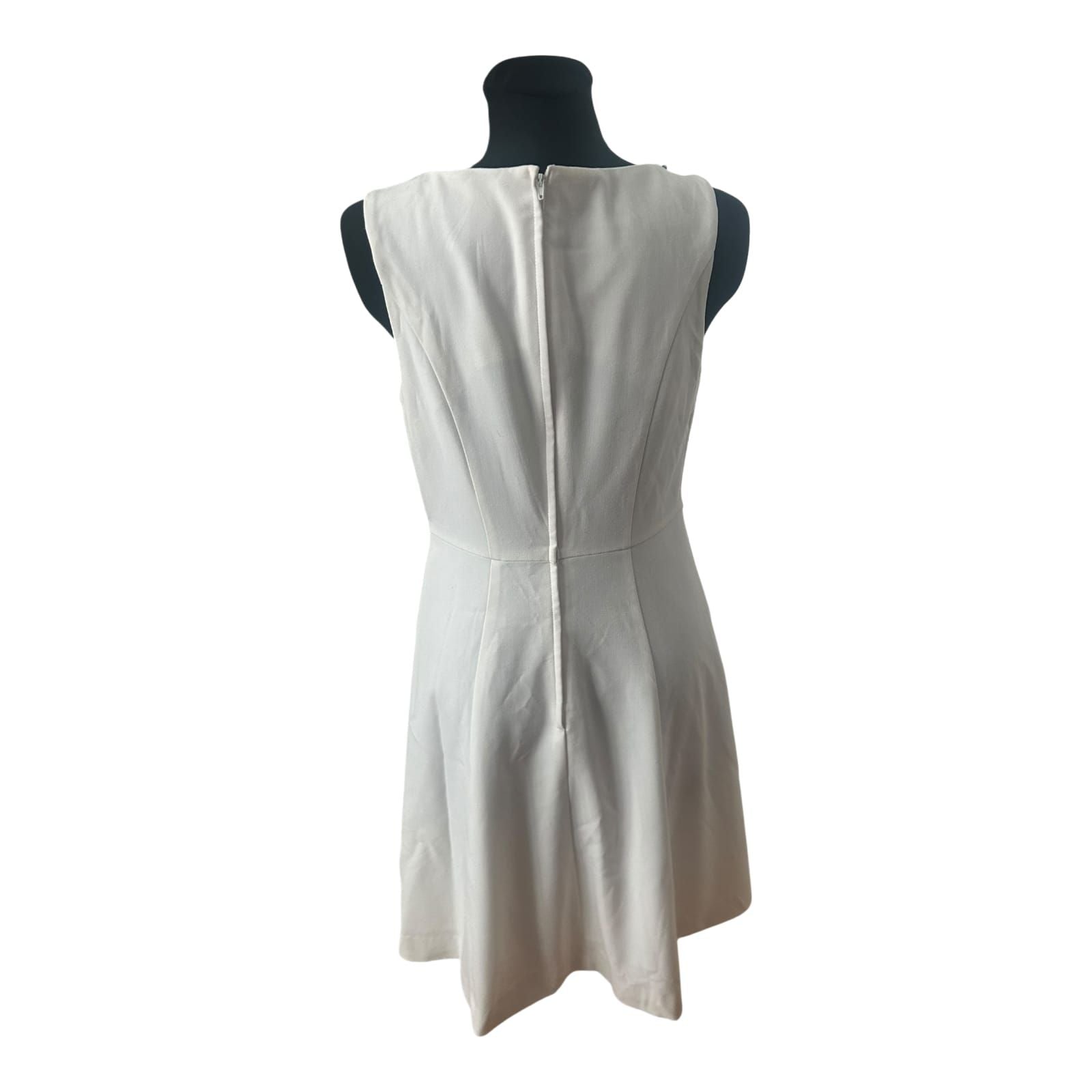 Bodyflirt Kleid Damen Gr 40 Weiß Etuikleid Perlen Elegant Festlich