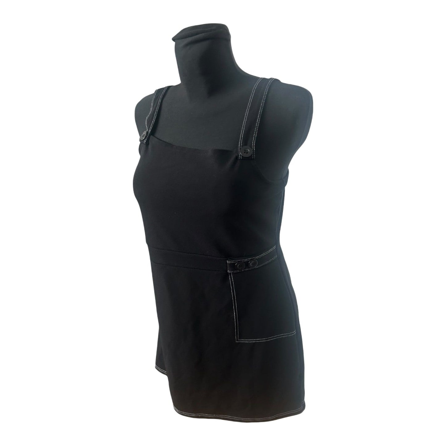 Primark Damen Kleid Schwarz Trägerkleid Elegant Freizeit Gr 42