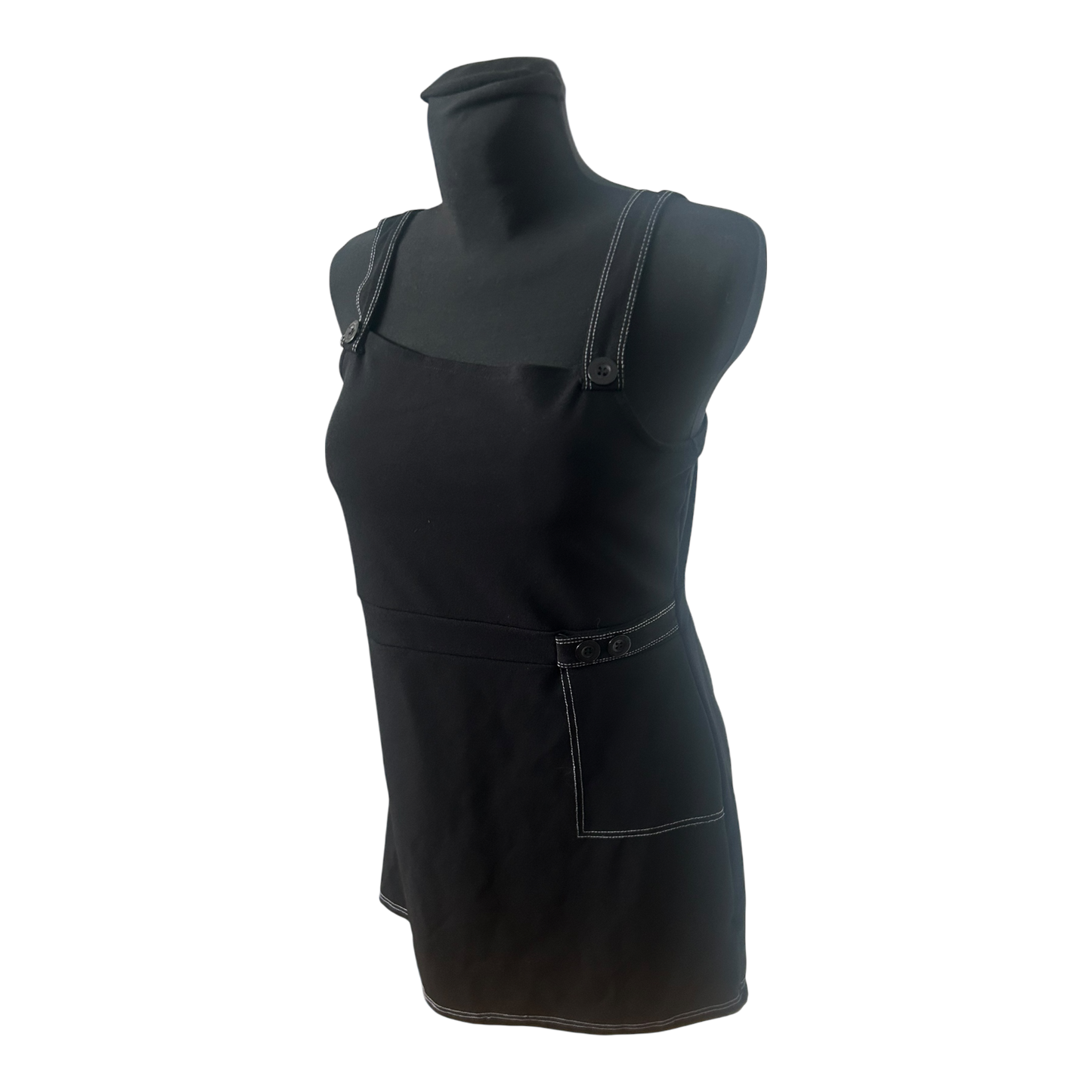 Primark Damen Kleid Schwarz Trägerkleid Elegant Freizeit Gr 42