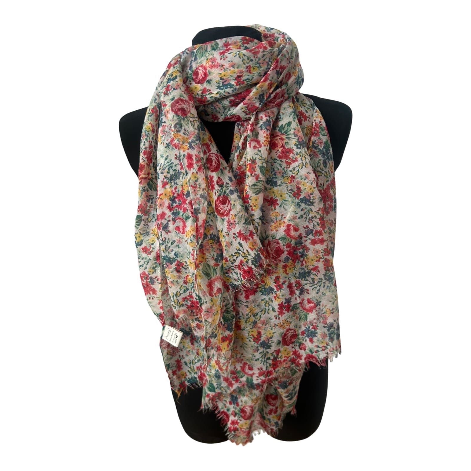 Damen Schal Antonio floral bunt leicht weich Polyester Frühling Sommer