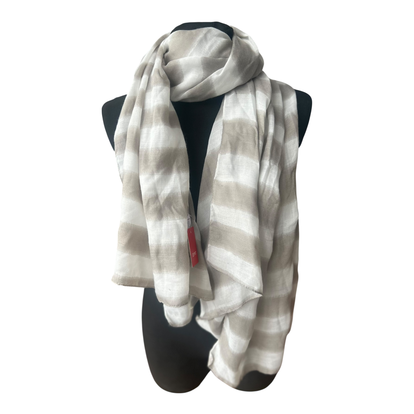 Damen Schal Esprit beige gestreift weich leicht elegant Tuch Accessoire