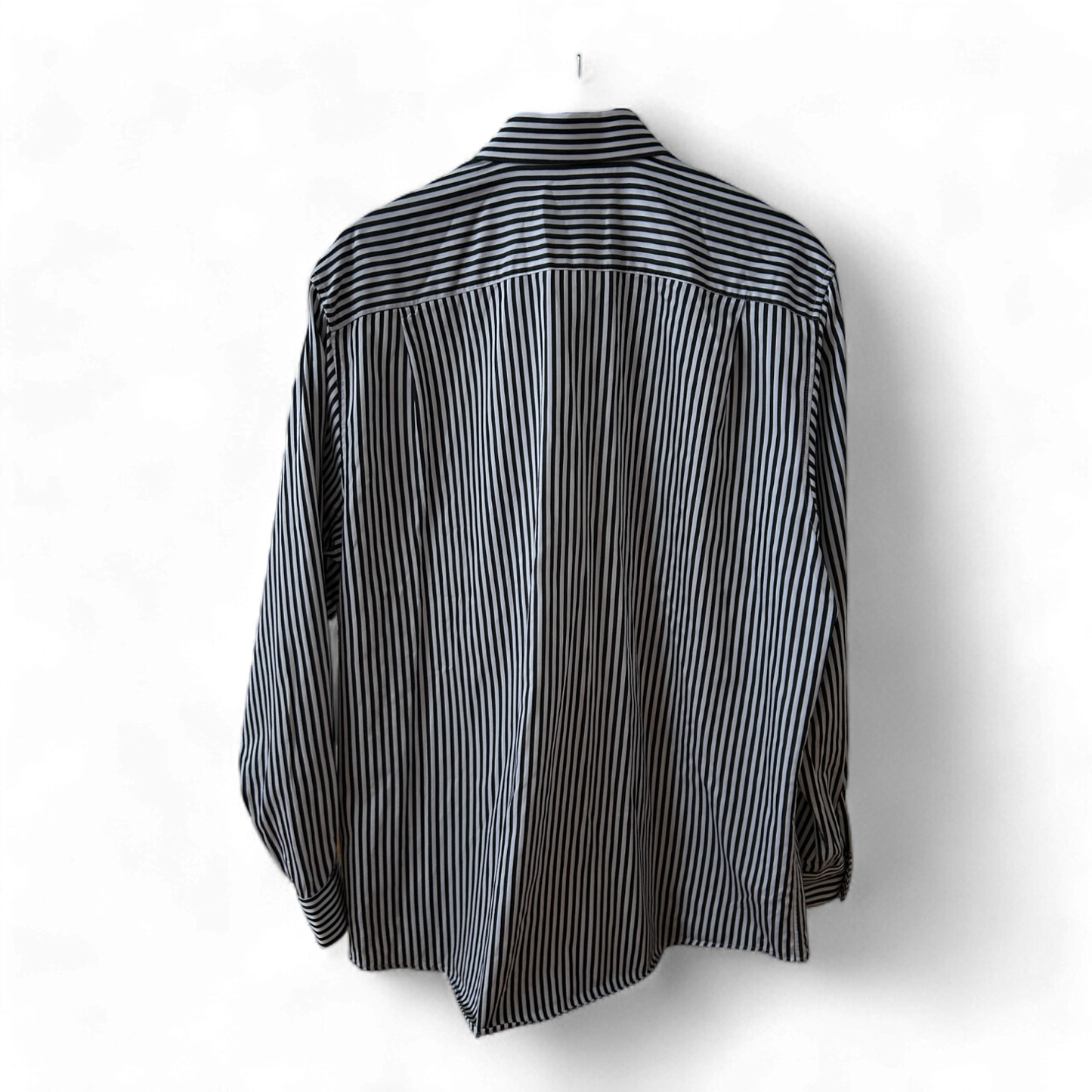 👔 Westbury Herrenhemd XL-Schwarz-Weiß-Gestreift  👔