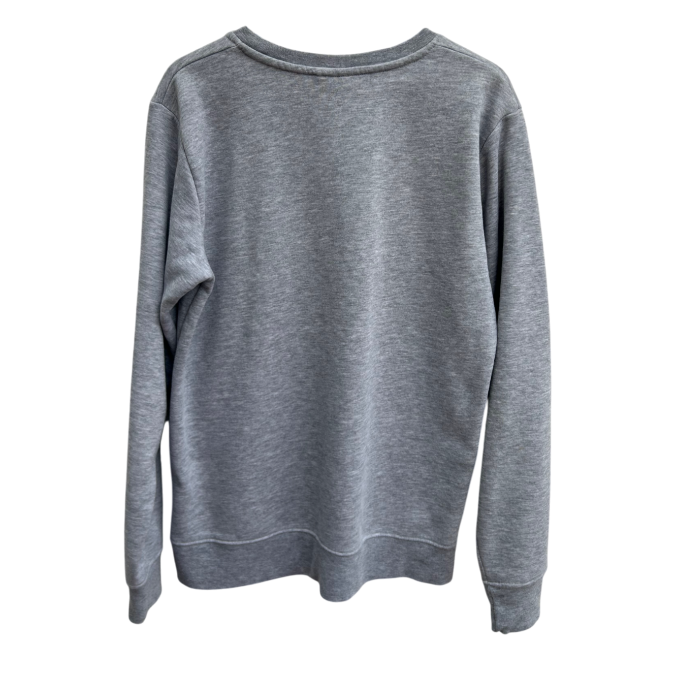 Fishbone Sweatshirt Herren XL Grau Print Rundhals Pullover Baumwolle Streetwear