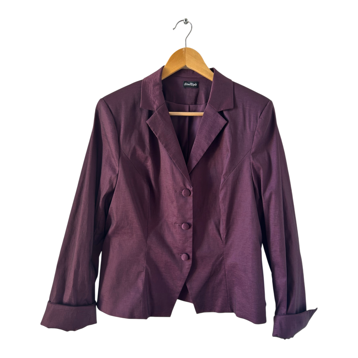 Star Night Blazer Damen Gr 46 Weinrot Schulterpolster Elegant Business Jacke