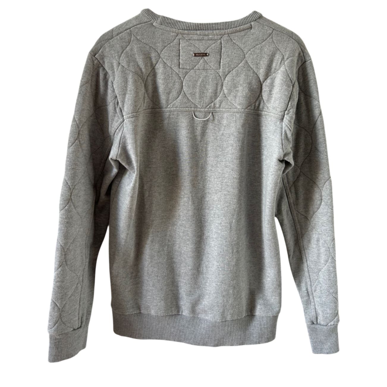 VOI Jeans Co Sweatshirt Herren M Grau Steppoptik Rundhals Baumwolle Casual Look