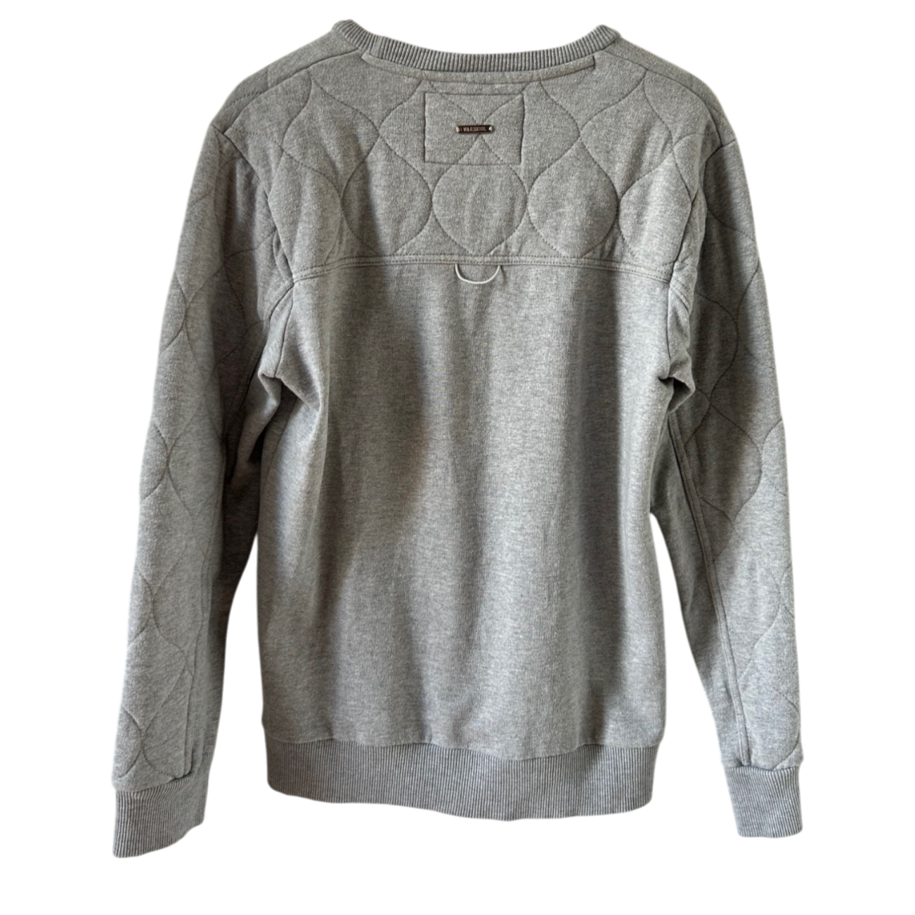 VOI Jeans Co Sweatshirt Herren M Grau Steppoptik Rundhals Baumwolle Casual Look