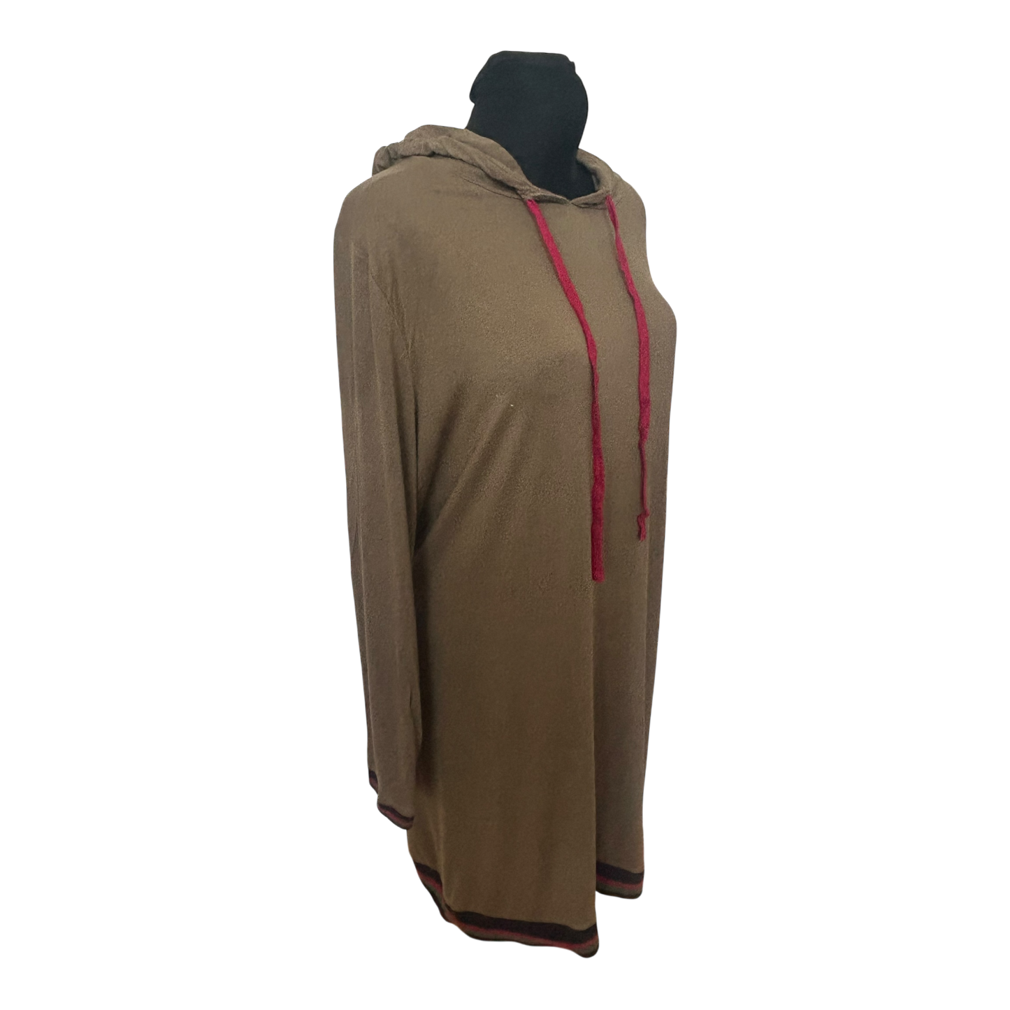 Rainbow Kleid Damen Gr 48 Khaki Kapuze Langarm Freizeit Casual Hoodie