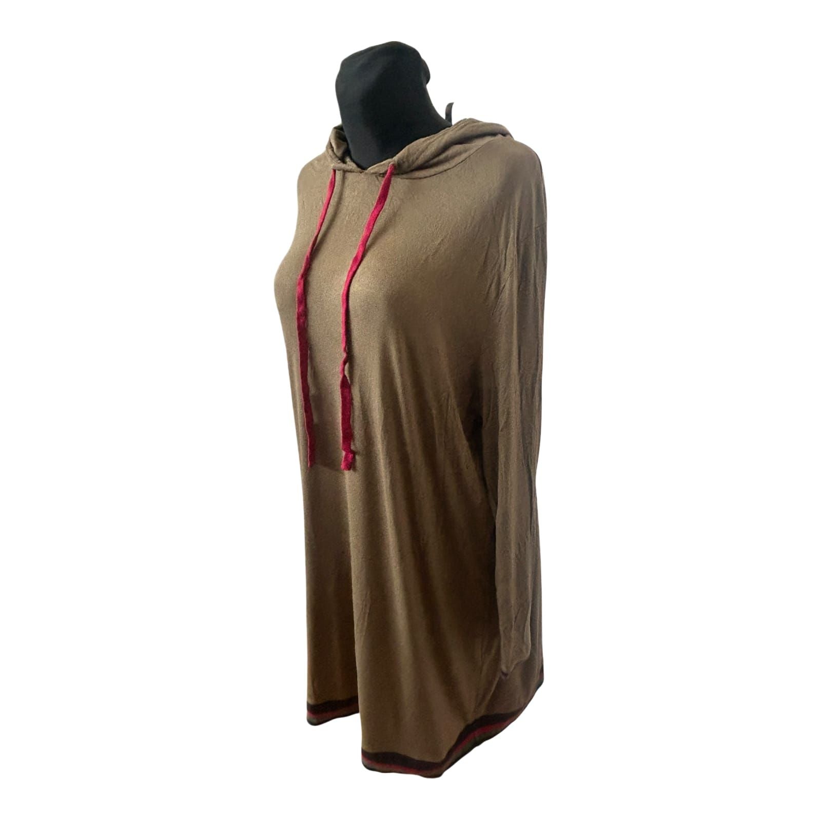 Rainbow Kleid Damen Gr 48 Khaki Kapuze Langarm Freizeit Casual Hoodie