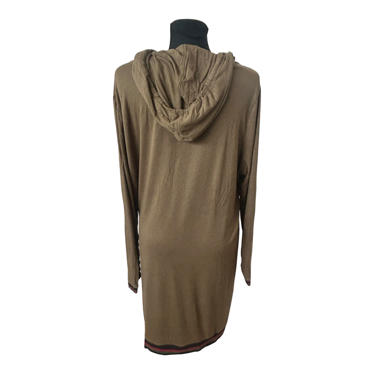 Rainbow Kleid Damen Gr 48 Khaki Kapuze Langarm Freizeit Casual Hoodie