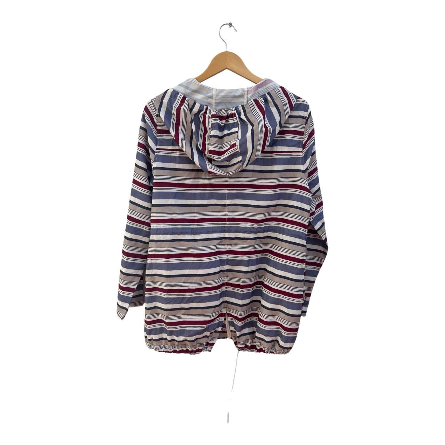 Atmosphere Damen Regenjacke Gr 38 M Parka In A Pocket Polyester Gestreift Kapuze