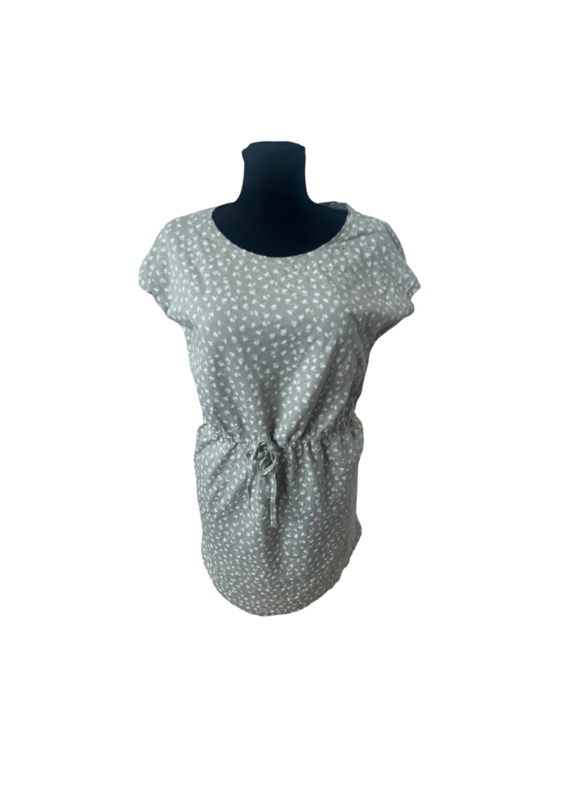 Only Kleid Damen Sommerkleid Gr M Hellgrün Baumwolle Bindegürtel Floral