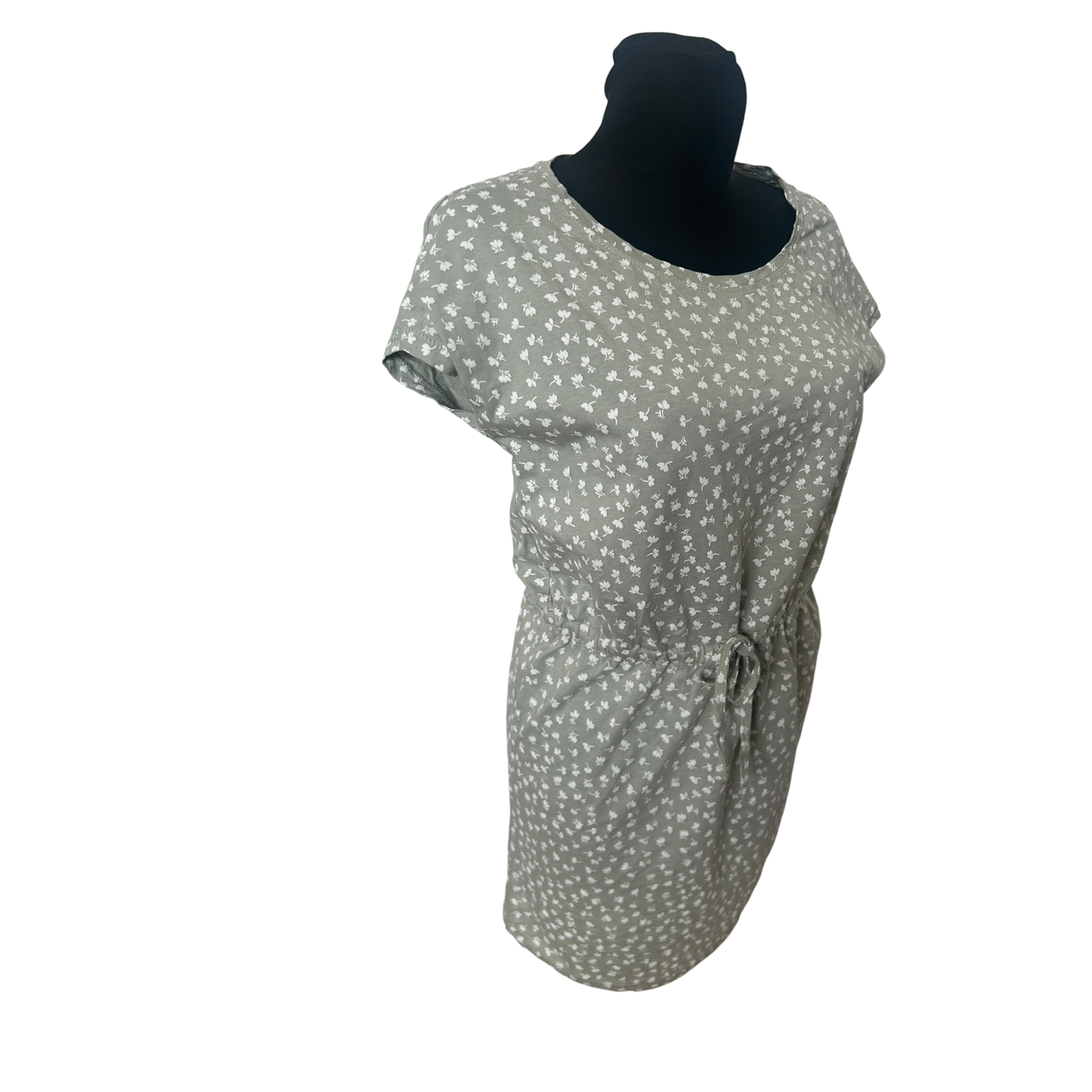 Only Kleid Damen Sommerkleid Gr M Hellgrün Baumwolle Bindegürtel Floral