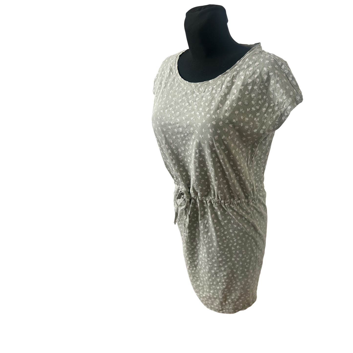 Only Kleid Damen Sommerkleid Gr M Hellgrün Baumwolle Bindegürtel Floral