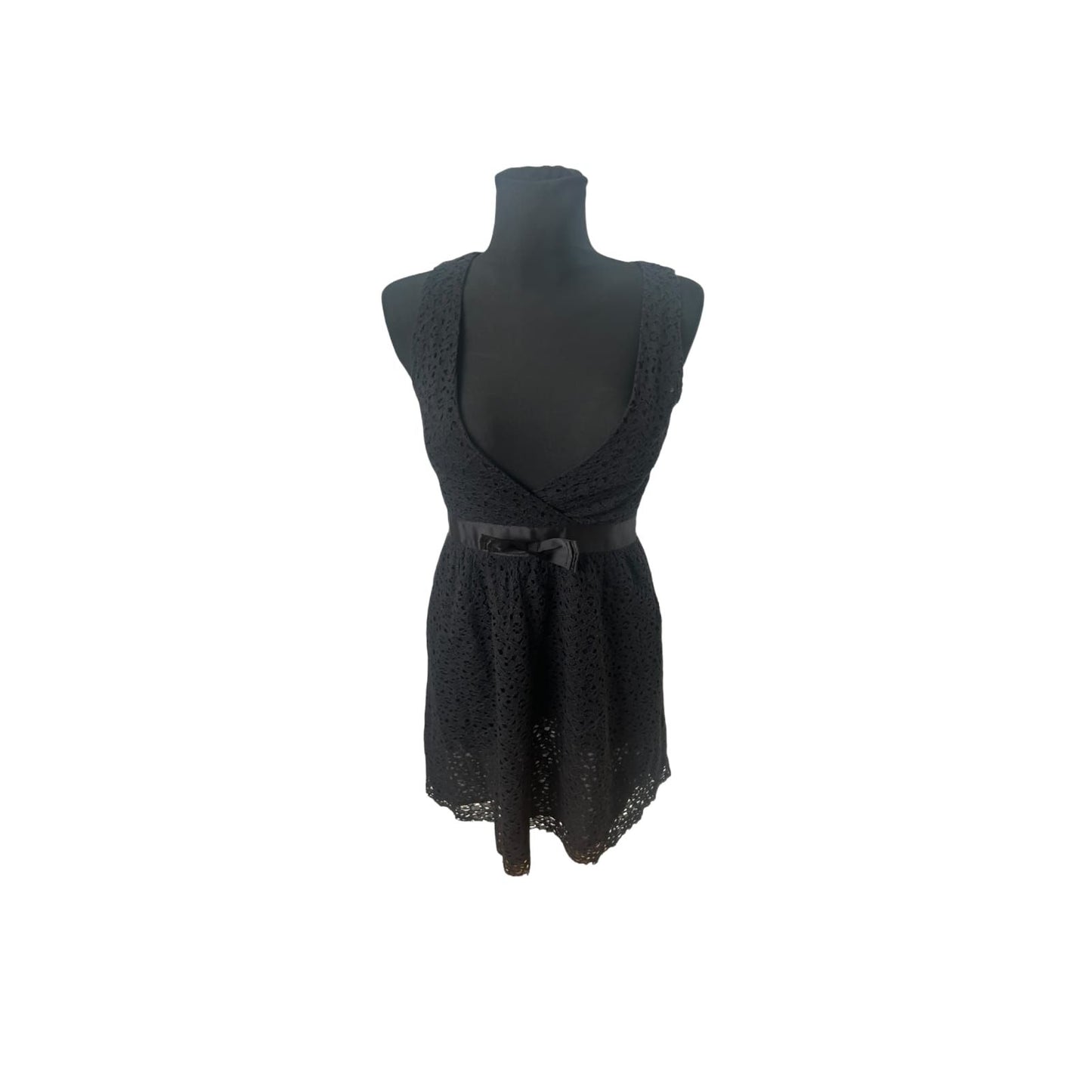 Core Oxygen Kleid Damen Gr S Schwarz Spitze Elegant Party Baumwolle Nylon