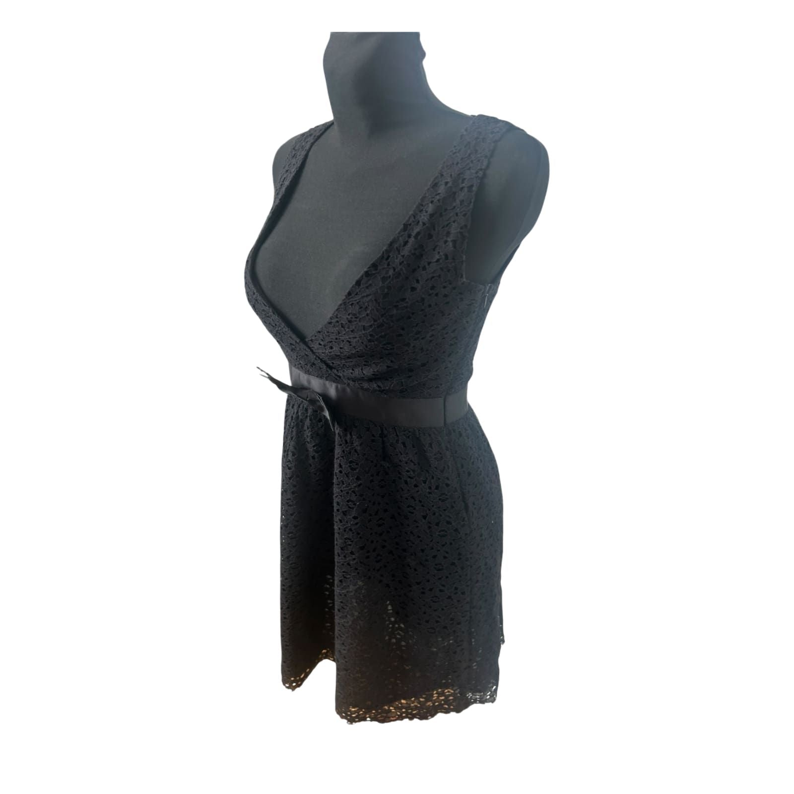 Core Oxygen Kleid Damen Gr S Schwarz Spitze Elegant Party Baumwolle Nylon