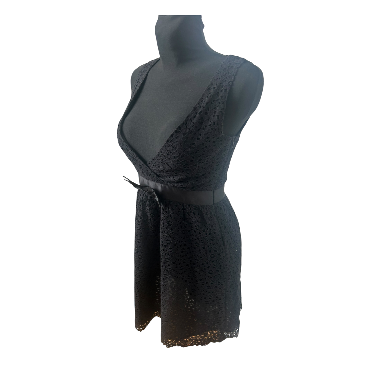 Core Oxygen Kleid Damen Gr S Schwarz Spitze Elegant Party Baumwolle Nylon