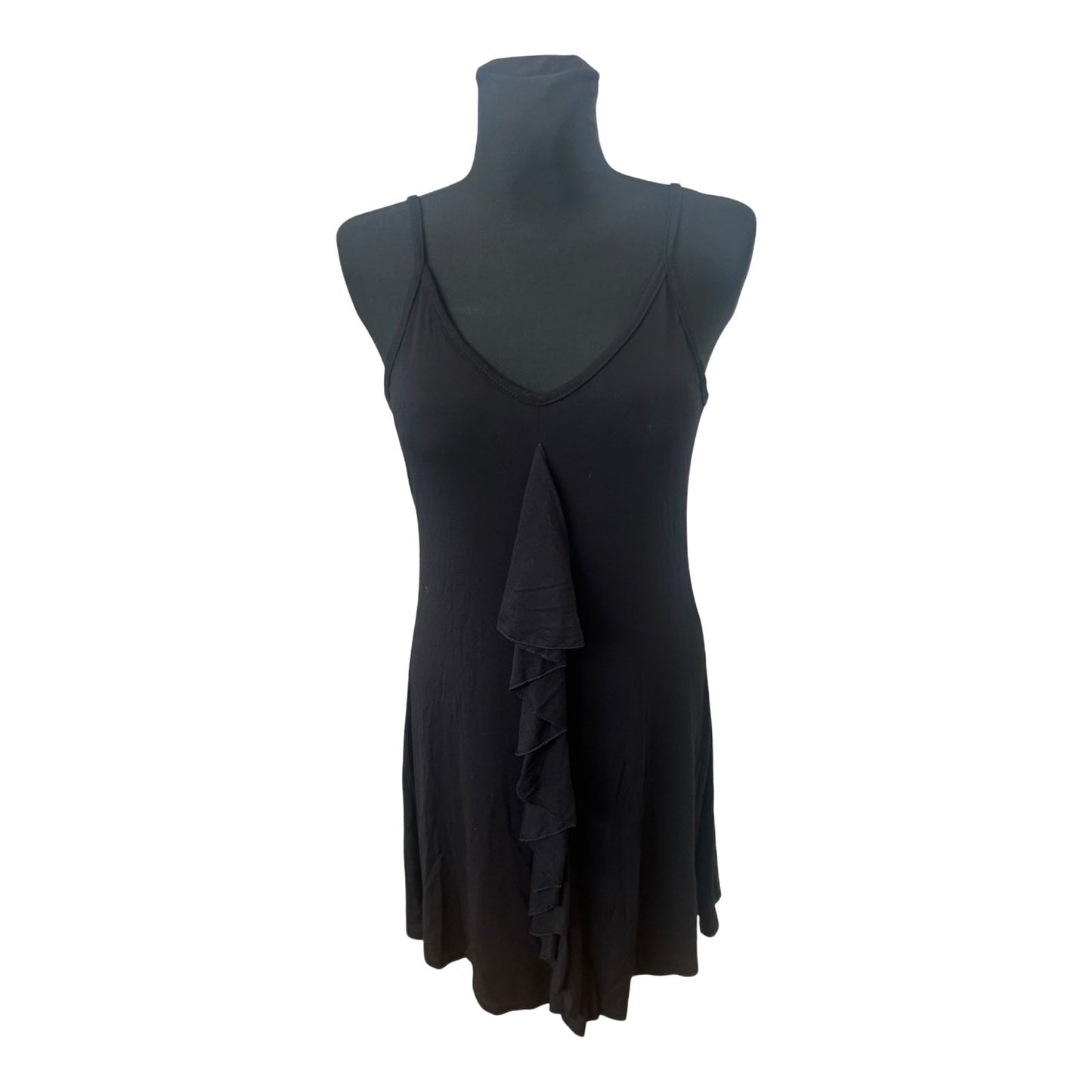 Destiny Wear Damenkleid Gr S Schwarz Ärmellos Sommerkleid Rüsche