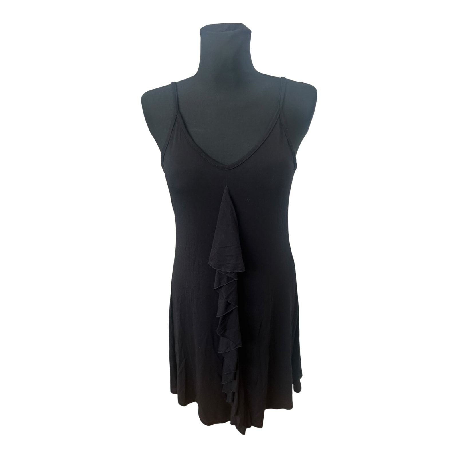 Destiny Wear Damenkleid Gr S Schwarz Ärmellos Sommerkleid Rüsche